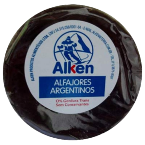 Alfajor Argentino Marrom - Contém 5 unidades de 50g - Alken-0