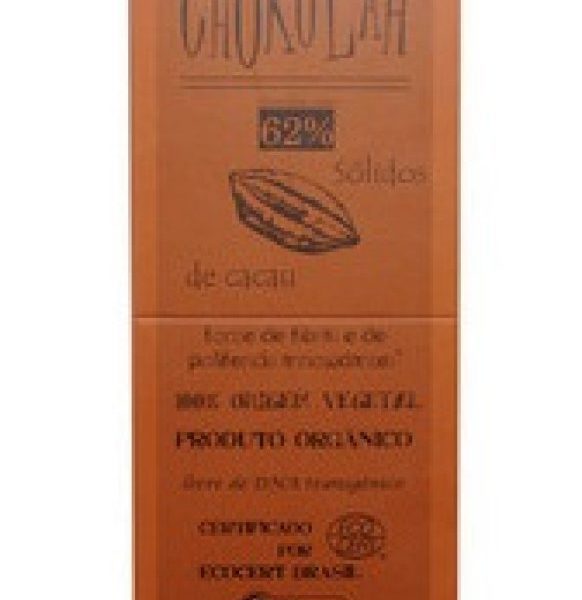 Chocolate Amargo Orgânico 62% Cacau - Contém 10 unidades de 80g - Chokolah-0