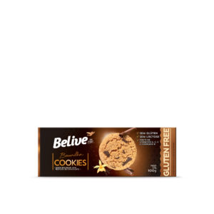 Cookie Sabor Baunilha com Pedaços de Chocolate 100g - Belive-0
