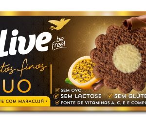 Biscoitos Finos Sabor Maracujá Com Chocolate 110g - Belive-0