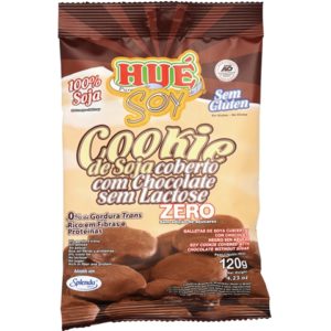 Cookie de Soja Coberto com Chocolate Zero 120g