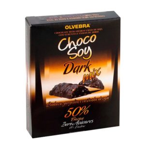 Chocolate de Soja Choco Soy Dark Mix - Cartucho com 2 unidades de 25g - Olvebra -0