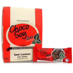 Chocolate de Soja Choco Soy Diet - Display com 20 unidades 25g- Olvebra -0