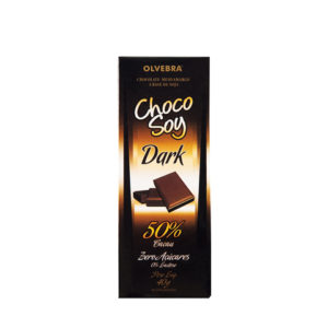 Chocolate de Soja Choco Soy Dark 50% Cacau Zero - Display com 15 unidades de 40g - Olvebra -0