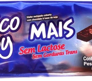 Chocolate de Soja Choco Soy Mais Sem Lactose Com Açúcar- Contém 10 unidades de 0,62g - Olvebra -0