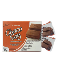 Chocolate de Soja Choco Soy Tradicional - Cartucho com 02 unidades de 25g - Olvebra -0