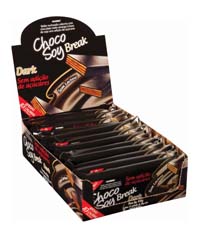 Chocolate de Soja Choco Soy Break Dark Sem Adição de Açúcar - Display 12 unidades de 38g - Olvebra-0