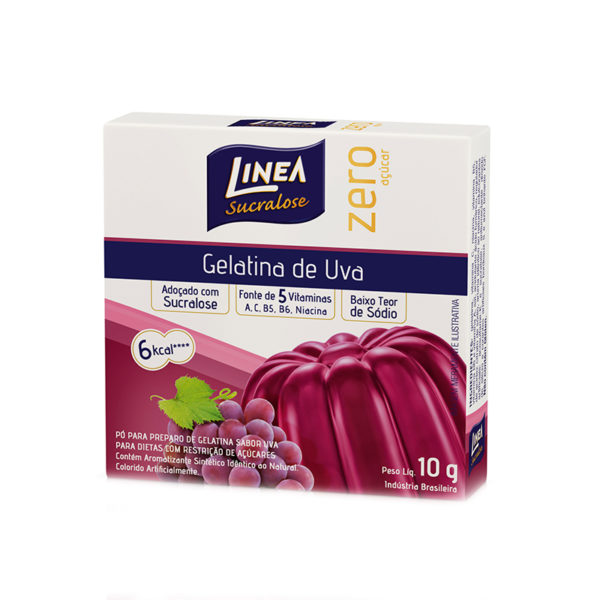 Gelatina de Uva Zero Açúcar 10g - Linea-0