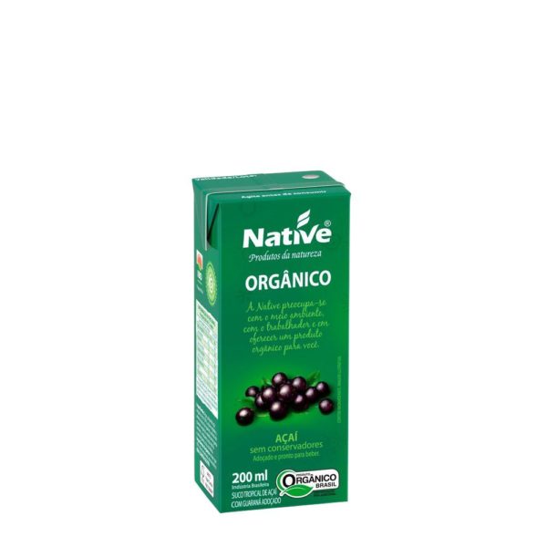 Suco Orgânico Sabor Açai com Guaraná 200ml - Native-0