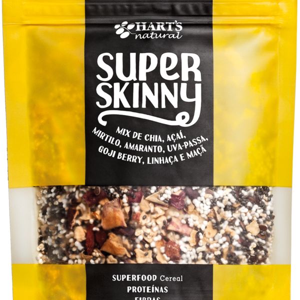 Cereal Super Skinny (Mix de Chia, Açaí­, Mirtilo, Maçã, Uva Passa e Amaranto) 125g - Hart's Natural-0