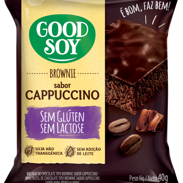 Brownie de Soja Sabor Capuccino - Display com 10 unidades de 38g - GoodSoy-0