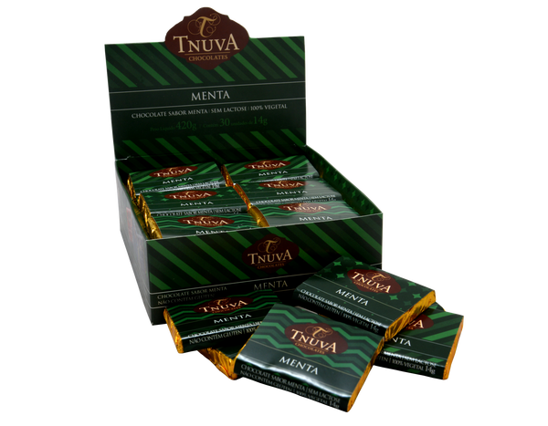 Tabletinho de Chocolate Menta - Contém 30 unidades de 14g Peso Liq. 420g - Tnuva-0