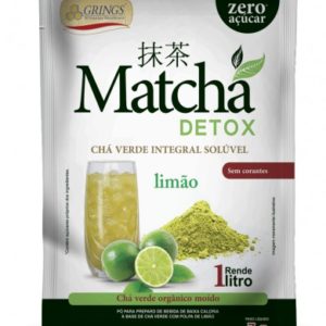 Matchá Detox - Chá Verde Integral Solúvel com Polpa de Limão Zero Açucar - Contém 12 unidades de 7g - Grings-0