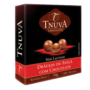 Drágeas de Avelã com Chocolate Sem Lactose 50g - Tnuva-0
