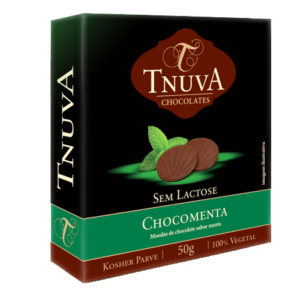 Moedas de Chocolate Sem Lactose Sabor Menta 50g - Tnuva-0