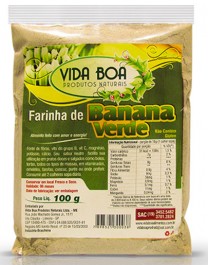 Farinha de Banana Verde 100g - Vida Boa -0