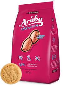 Biscoito Amanteigado Sabor Amendoim 100g - Aruba-0