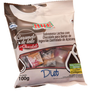 Caramelo de Leite com Chocolate Diet 100g - Hué-0