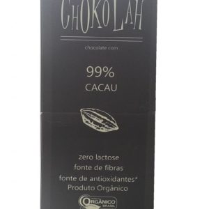 Chocolate Amargo Orgânico 99% Cacau - Contém 10 unidades de 80g - Chokolah-0