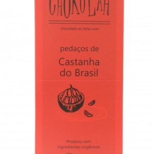 Chocolate Ao Leite Orgânico Com Castanha do Pará - Contém 10 unidades de 80g - Chokolah-0