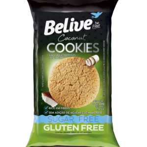 Cookie Sabor Coco Zero Açúcar Sem Glúten - Contém 10 unidades de 34g - Belive-0