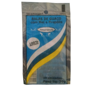 Bala de Guaco Com Mel e Própolis - Contém 10 unidades de 50g - Amatuvida-0