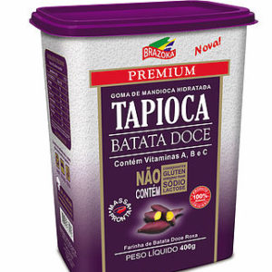Goma de Mandioca Hidratada Premium Batata Doce 400g - Brazoka-0