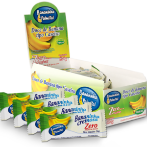 Bananada Cremosa Zero Adição de Açúcar - Contém 24 unidades de 26g - Bananinha Palmital-0