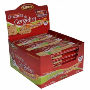 Crocante de Gergelim, Quinoa e Maçã Zero Adição de Açúcar - Contém 24 unidades de 10g - Airon-0