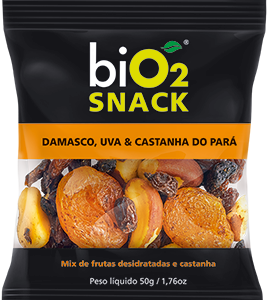 Mix de Frutas Desidratadas e Castanha - Contém 6 unidades de 50g - Bio2 Organic-0
