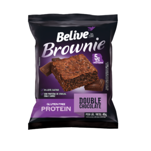 Brownie Double Sabor Chocolate Protein - Contém 10 unidades de 40g - Belive-0