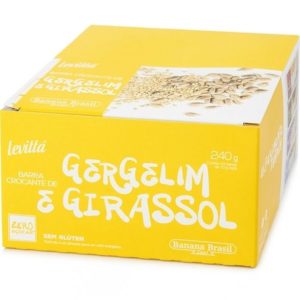 (Levittá) Barra Crocante de Gergelim e Girassol - Contém 24 unidades de 10g - Banana Brasil-0