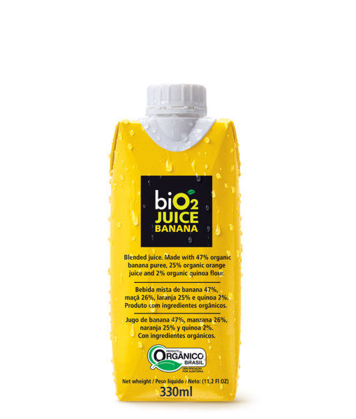 Suco Orgânico Juice Banana 330ml - Bio2 Organic-0